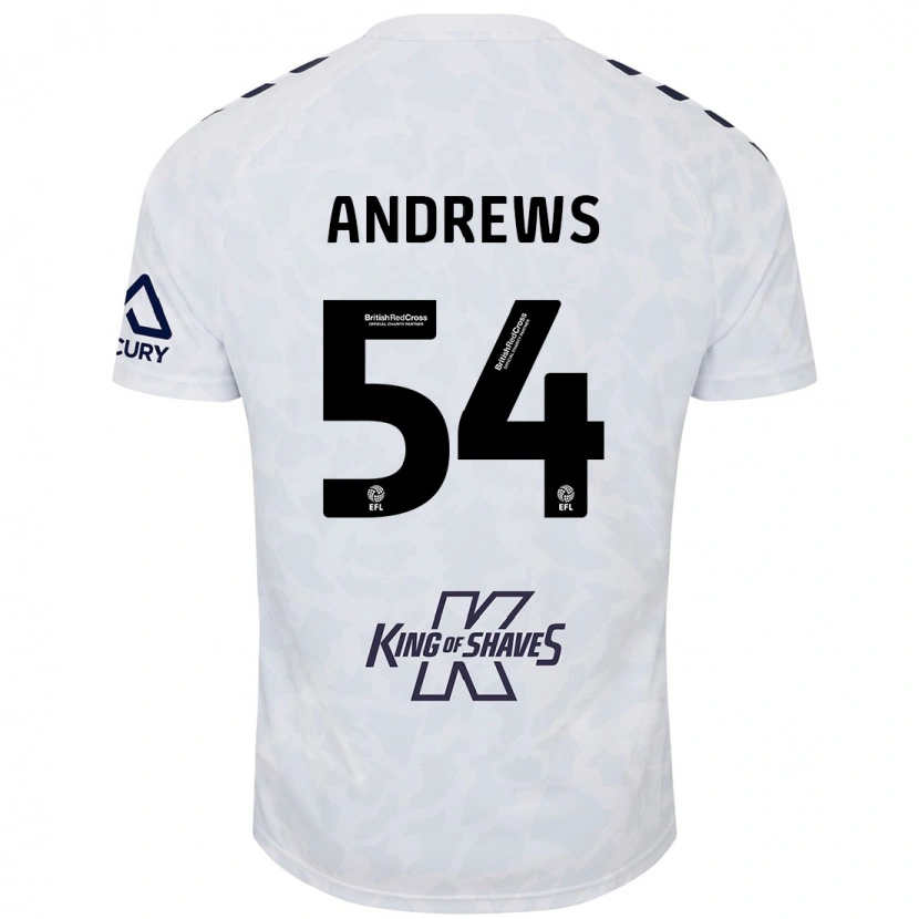 Danxen Herren Kai Andrews #54 Weiß Auswärtstrikot Trikot 2024/25 T-Shirt