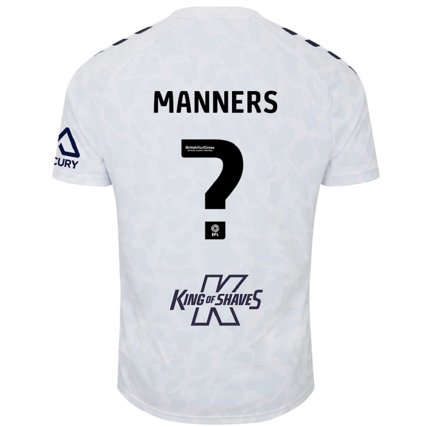 Danxen Herren Charlie Manners #0 Weiß Auswärtstrikot Trikot 2024/25 T-Shirt