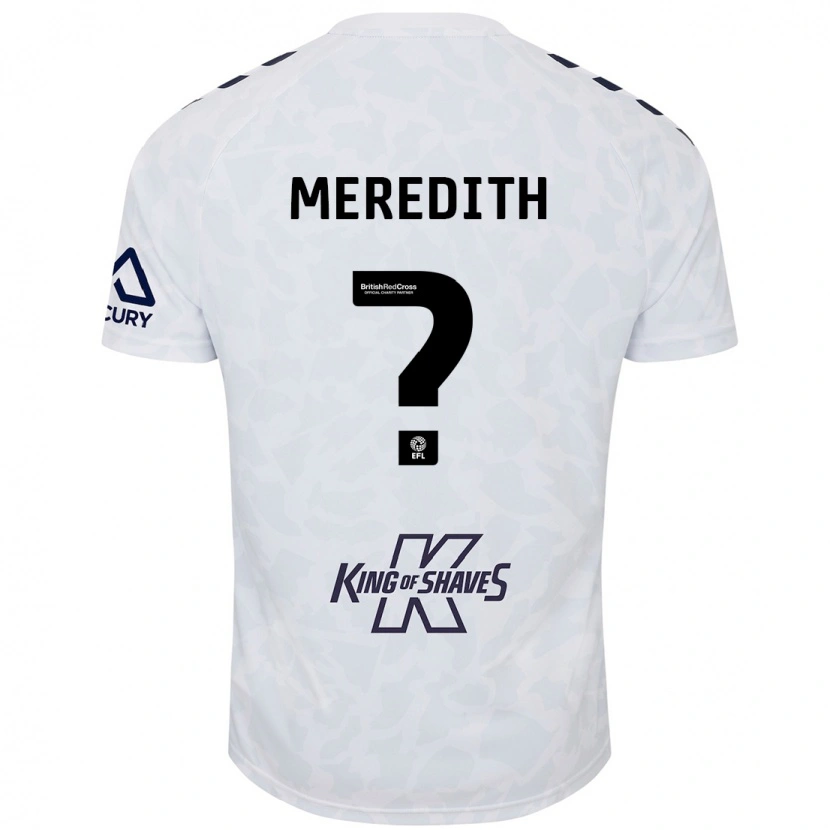 Danxen Herren Eliot Meredith #0 Weiß Auswärtstrikot Trikot 2024/25 T-Shirt