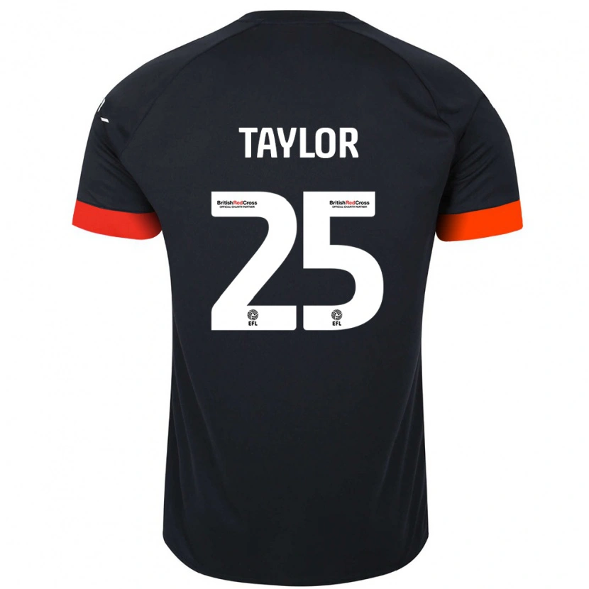 Danxen Herren Joe Taylor #25 Schwarz Orange Auswärtstrikot Trikot 2024/25 T-Shirt