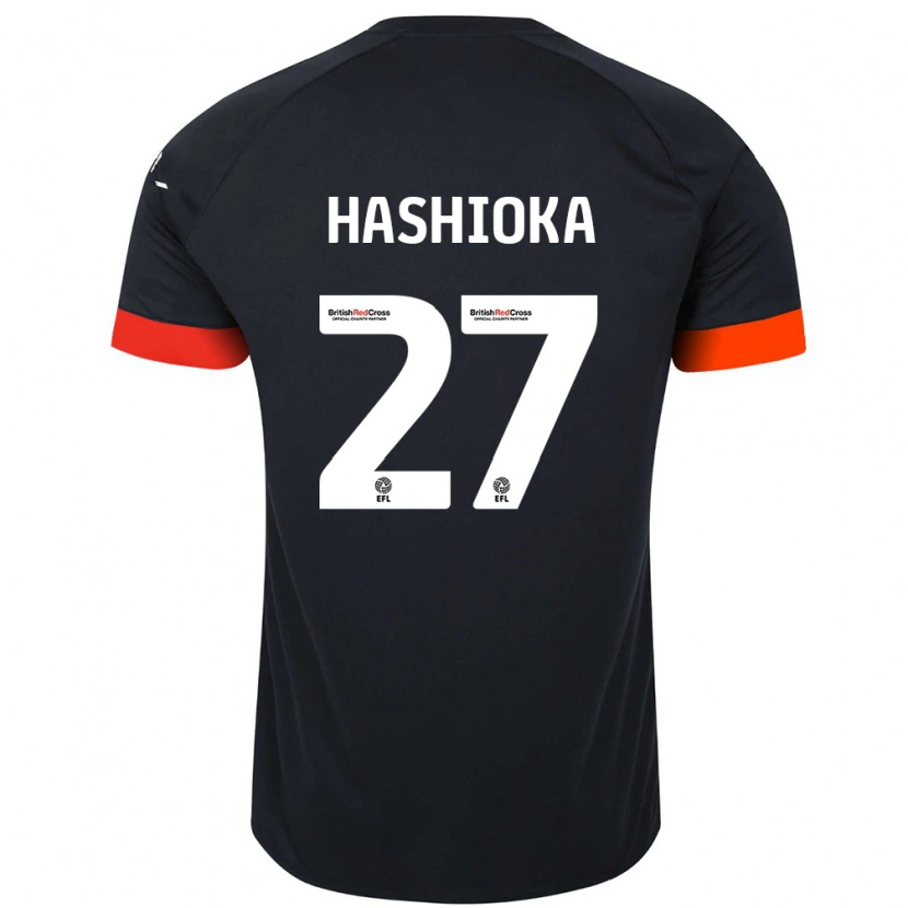 Danxen Herren Daiki Hashioka #27 Schwarz Orange Auswärtstrikot Trikot 2024/25 T-Shirt
