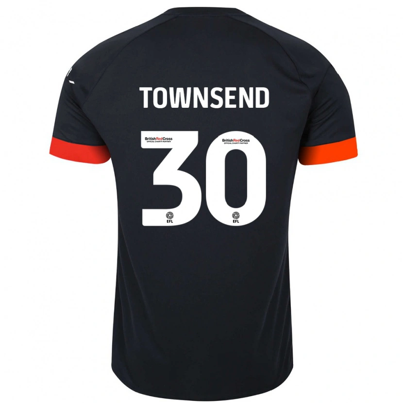 Danxen Herren Andros Townsend #30 Schwarz Orange Auswärtstrikot Trikot 2024/25 T-Shirt