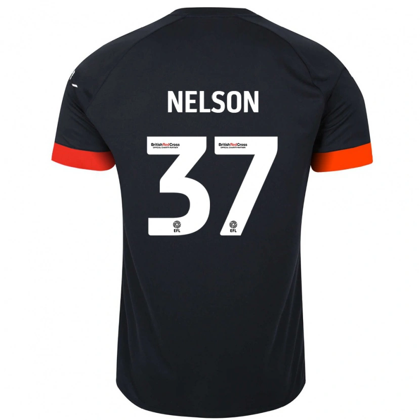Danxen Herren Zack Nelson #37 Schwarz Orange Auswärtstrikot Trikot 2024/25 T-Shirt