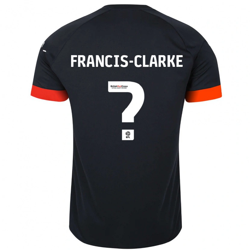 Danxen Herren Aidan Francis-Clarke #0 Schwarz Orange Auswärtstrikot Trikot 2024/25 T-Shirt