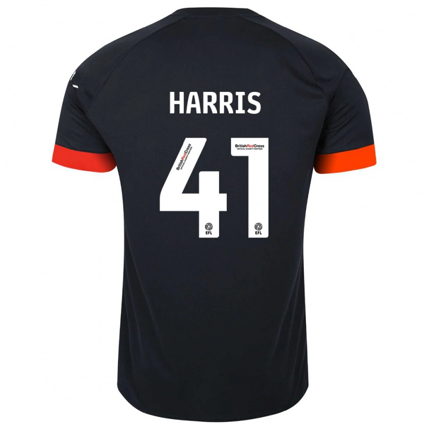 Danxen Herren Taylan Harris #41 Schwarz Orange Auswärtstrikot Trikot 2024/25 T-Shirt