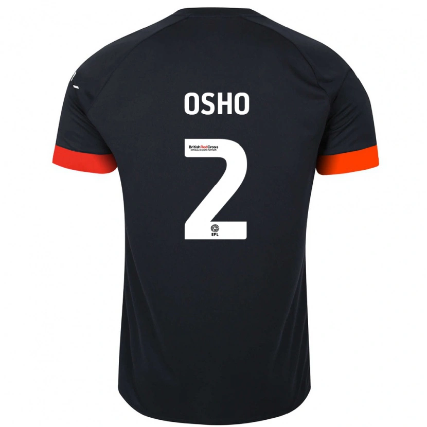 Danxen Herren Gabriel Osho #2 Schwarz Orange Auswärtstrikot Trikot 2024/25 T-Shirt
