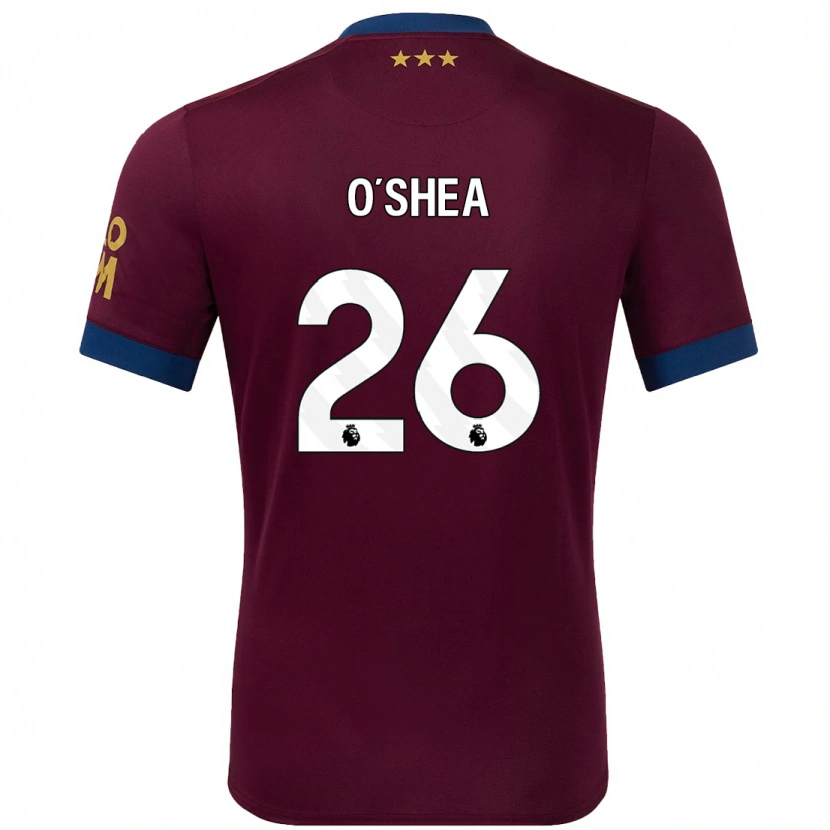 Danxen Herren Dara O'shea #26 Braun Auswärtstrikot Trikot 2024/25 T-Shirt
