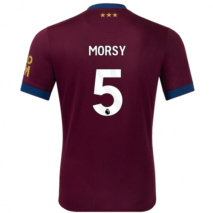Danxen Herren Sam Morsy #5 Braun Auswärtstrikot Trikot 2024/25 T-Shirt