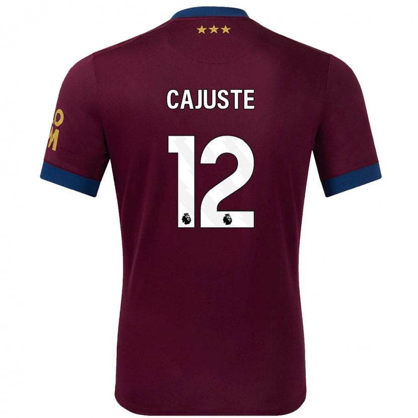 Danxen Herren Jens Cajuste #12 Braun Auswärtstrikot Trikot 2024/25 T-Shirt