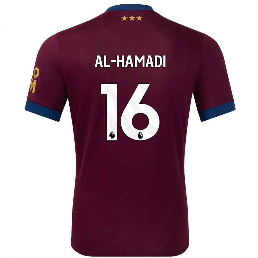 Danxen Herren Ali Al-Hamadi #16 Braun Auswärtstrikot Trikot 2024/25 T-Shirt