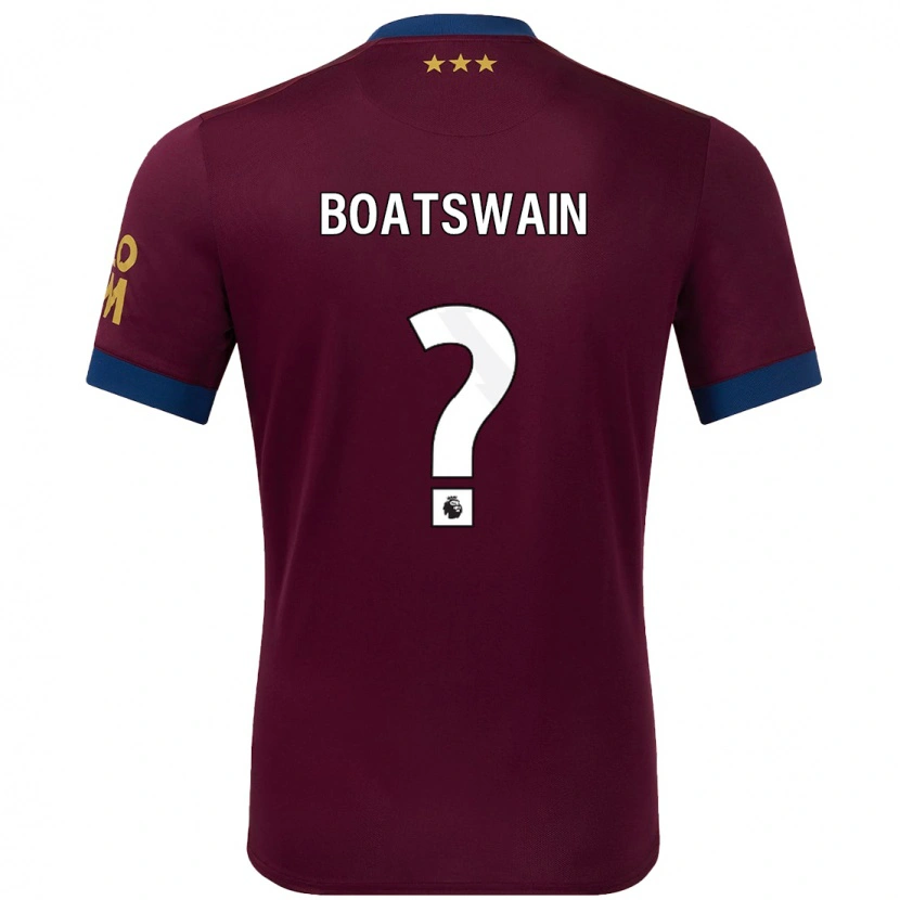 Danxen Herren Ashley Boatswain #0 Braun Auswärtstrikot Trikot 2024/25 T-Shirt