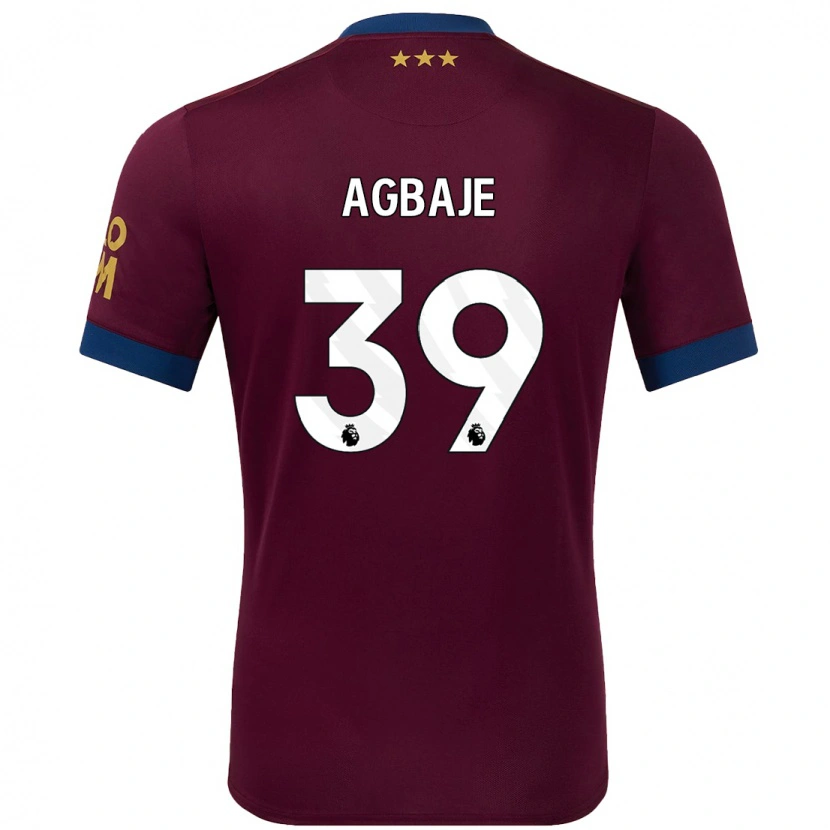 Danxen Herren Edwin Agbaje #39 Braun Auswärtstrikot Trikot 2024/25 T-Shirt