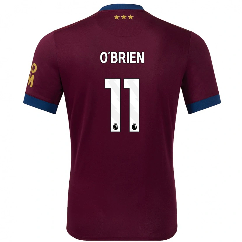 Danxen Herren Lucy O'brien #11 Braun Auswärtstrikot Trikot 2024/25 T-Shirt