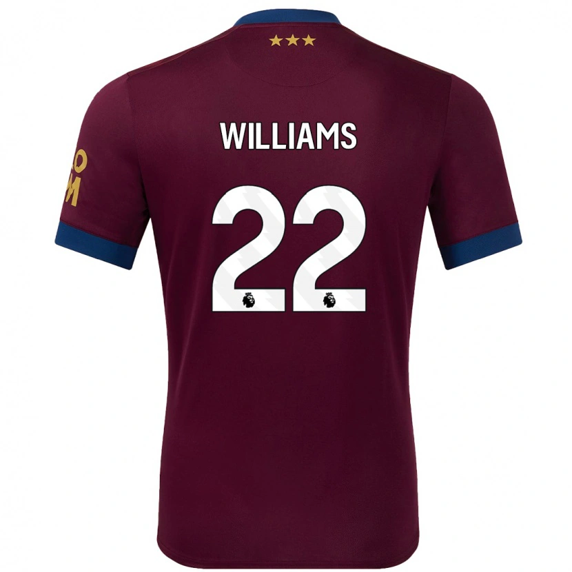 Danxen Herren Evie Williams #22 Braun Auswärtstrikot Trikot 2024/25 T-Shirt