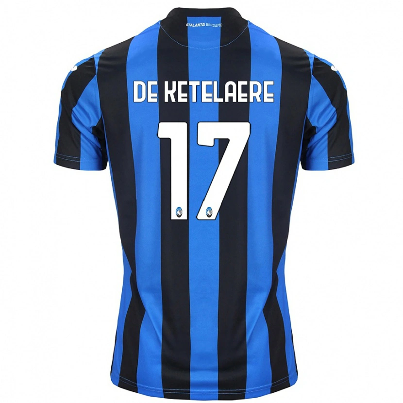 Danxen Damen Charles De Ketelaere #17 Blau Schwarz Heimtrikot Trikot 2024/25 T-Shirt