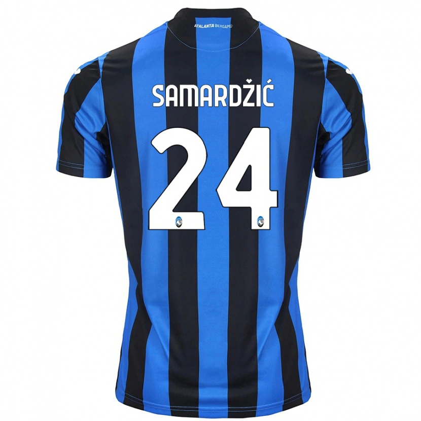 Danxen Damen Lazar Samardžić #24 Blau Schwarz Heimtrikot Trikot 2024/25 T-Shirt
