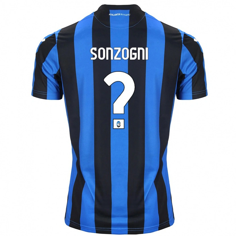 Danxen Damen Mattia Sonzogni #0 Blau Schwarz Heimtrikot Trikot 2024/25 T-Shirt