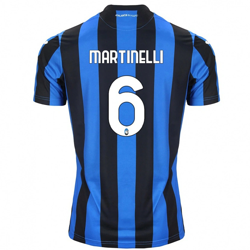 Danxen Damen Gabriel Martinelli #6 Blau Schwarz Heimtrikot Trikot 2024/25 T-Shirt