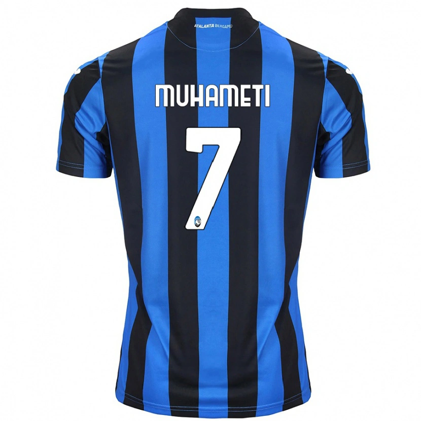 Danxen Damen Endri Muhameti #7 Blau Schwarz Heimtrikot Trikot 2024/25 T-Shirt