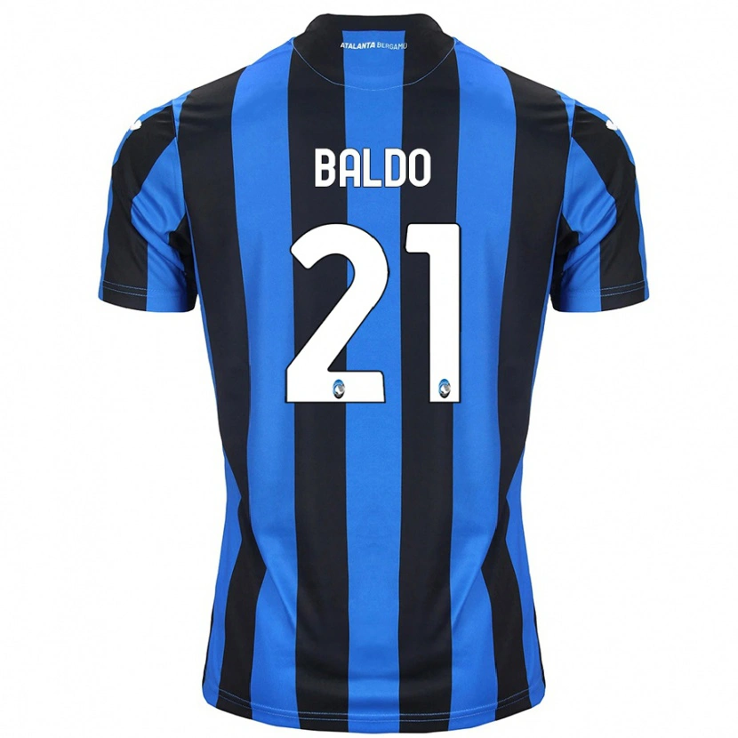 Danxen Damen Nicolò Baldo #21 Blau Schwarz Heimtrikot Trikot 2024/25 T-Shirt