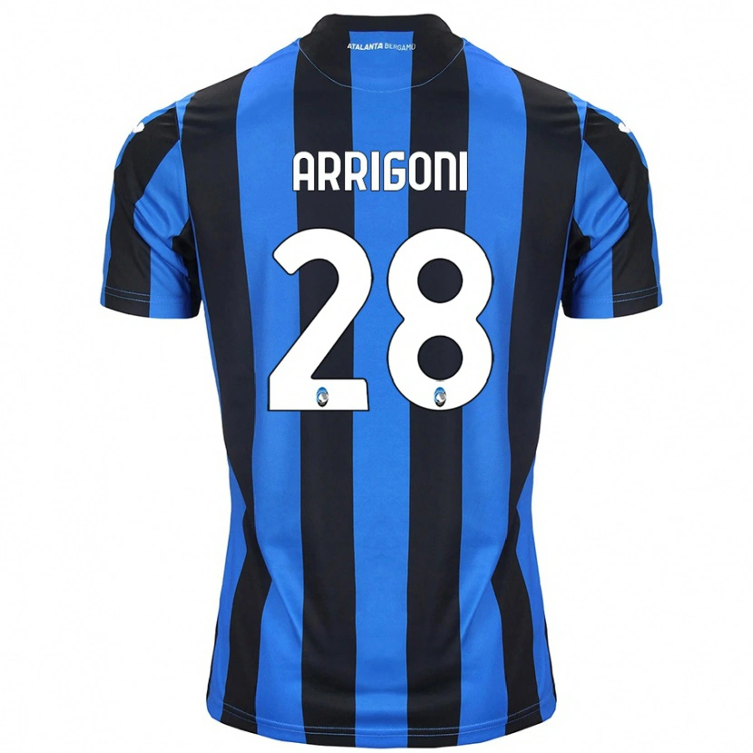 Danxen Damen Mattia Arrigoni #28 Blau Schwarz Heimtrikot Trikot 2024/25 T-Shirt