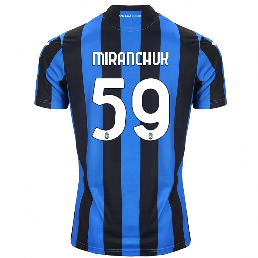 Danxen Damen Aleksey Miranchuk #59 Blau Schwarz Heimtrikot Trikot 2024/25 T-Shirt