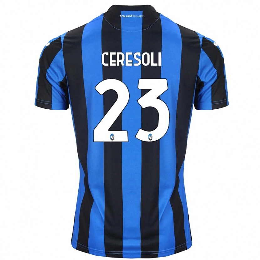 Danxen Damen Andrea Ceresoli #23 Blau Schwarz Heimtrikot Trikot 2024/25 T-Shirt