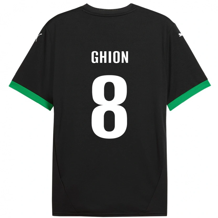 Danxen Damen Andrea Ghion #8 Schwarz Dunkelgrün Heimtrikot Trikot 2024/25 T-Shirt