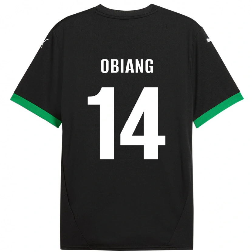 Danxen Damen Pedro Obiang #14 Schwarz Dunkelgrün Heimtrikot Trikot 2024/25 T-Shirt
