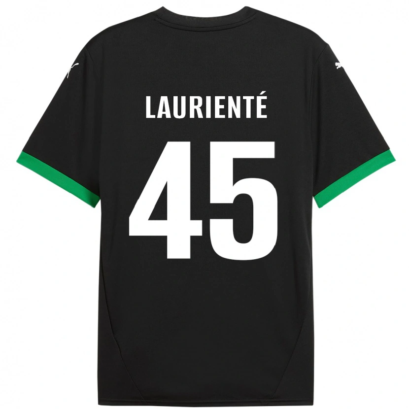 Danxen Damen Armand Laurienté #45 Schwarz Dunkelgrün Heimtrikot Trikot 2024/25 T-Shirt