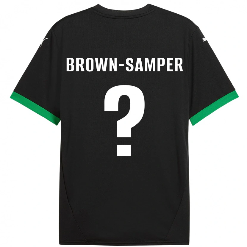 Danxen Damen Isaac Brown-Samper #0 Schwarz Dunkelgrün Heimtrikot Trikot 2024/25 T-Shirt