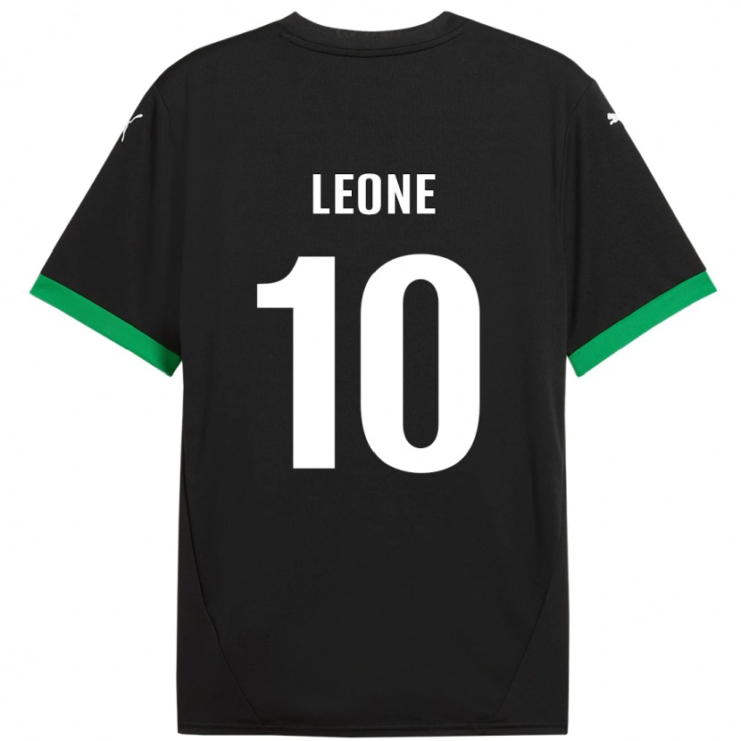 Danxen Damen Kevin Leone #10 Schwarz Dunkelgrün Heimtrikot Trikot 2024/25 T-Shirt