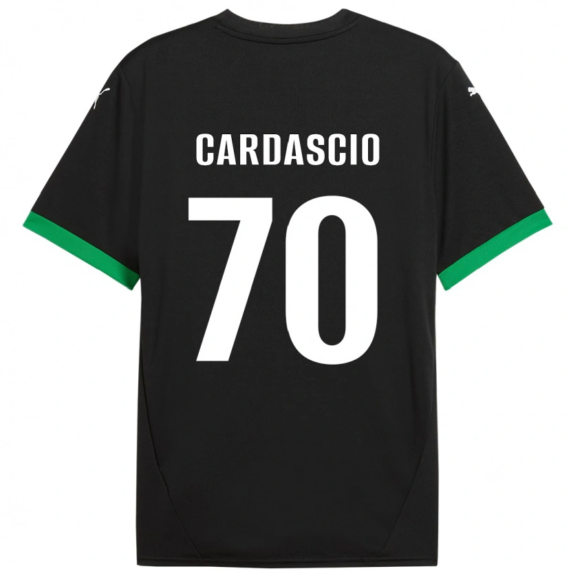 Danxen Damen Alessandro Cardascio #70 Schwarz Dunkelgrün Heimtrikot Trikot 2024/25 T-Shirt