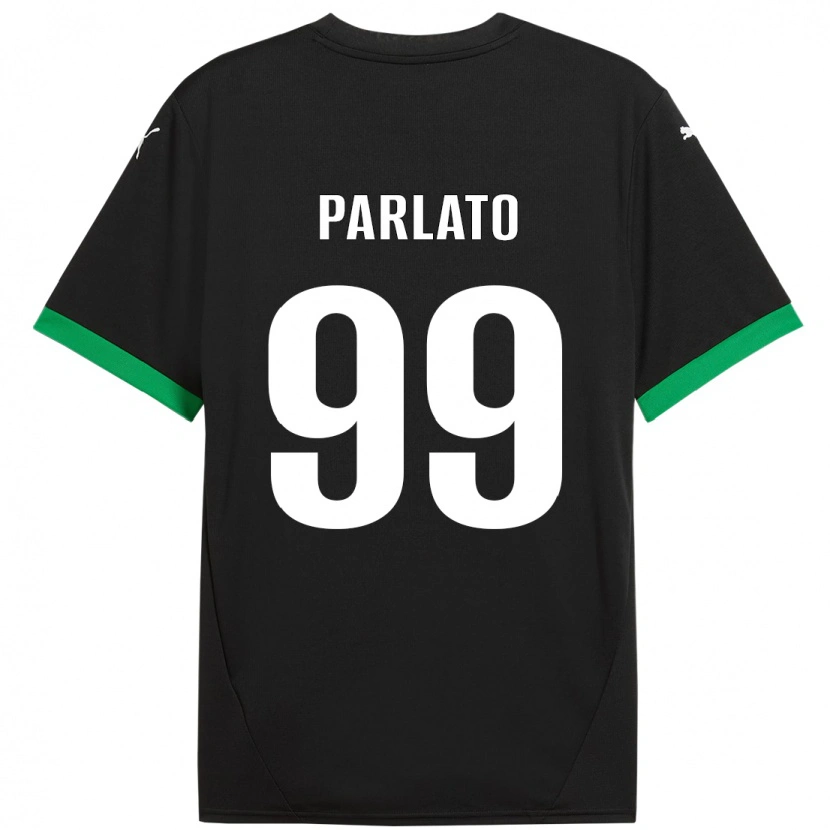 Danxen Damen Claudio Parlato #99 Schwarz Dunkelgrün Heimtrikot Trikot 2024/25 T-Shirt