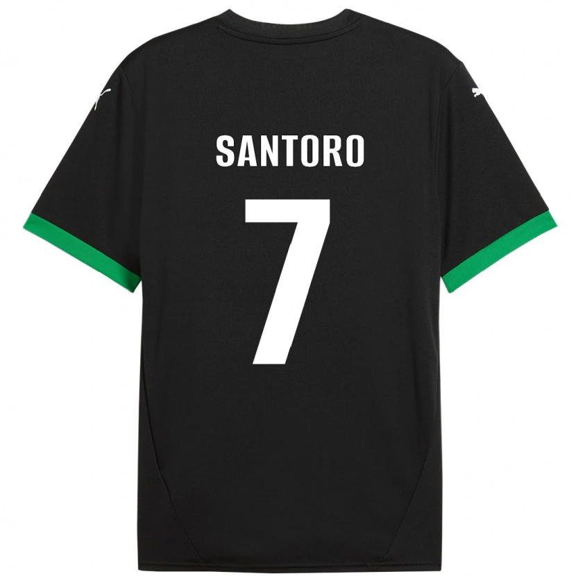 Danxen Damen Erika Santoro #7 Schwarz Dunkelgrün Heimtrikot Trikot 2024/25 T-Shirt