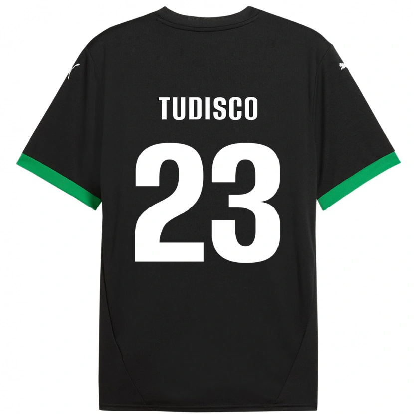 Danxen Damen Giorgia Tudisco #23 Schwarz Dunkelgrün Heimtrikot Trikot 2024/25 T-Shirt
