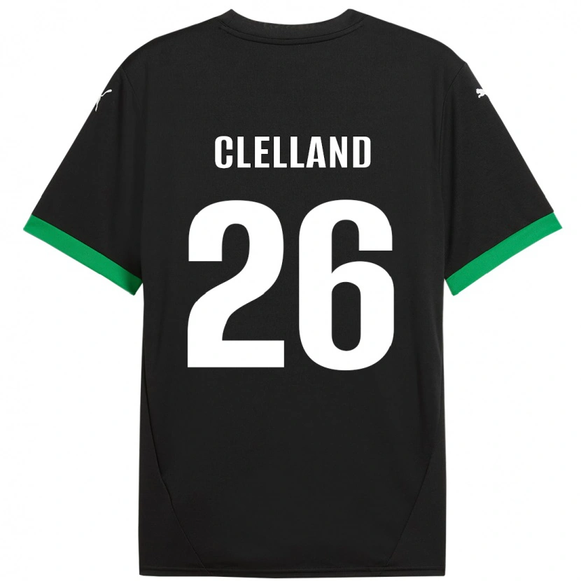 Danxen Damen Lana Clelland #26 Schwarz Dunkelgrün Heimtrikot Trikot 2024/25 T-Shirt