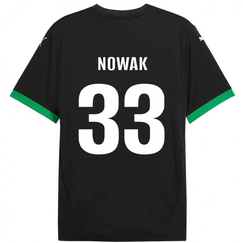 Danxen Damen Julie Nowak #33 Schwarz Dunkelgrün Heimtrikot Trikot 2024/25 T-Shirt