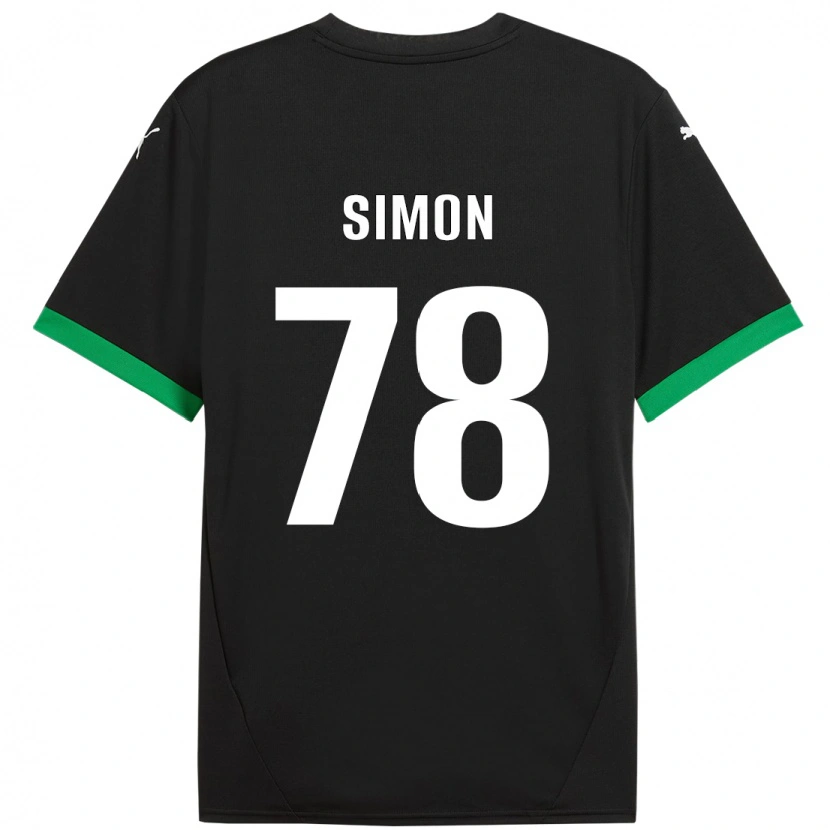 Danxen Damen Bénédicte Simon #78 Schwarz Dunkelgrün Heimtrikot Trikot 2024/25 T-Shirt