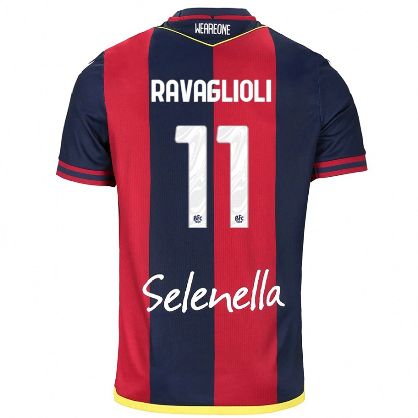 Danxen Damen Tommaso Ravaglioli #11 Rot Königsblau Heimtrikot Trikot 2024/25 T-Shirt