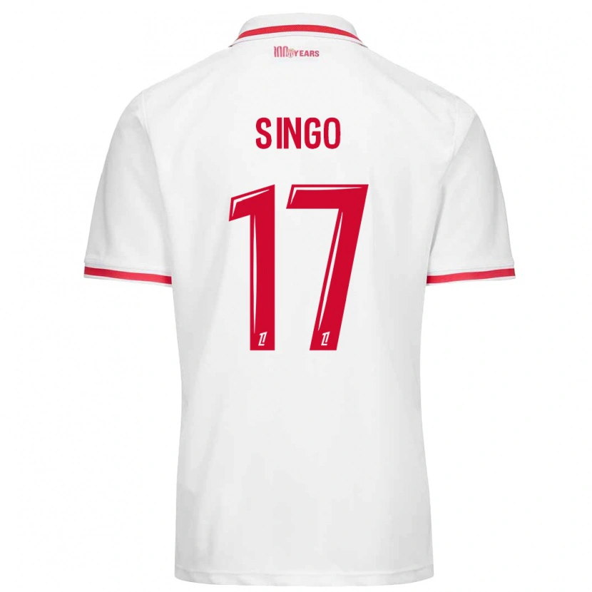 Danxen Damen Wilfried Singo #17 Weiß Rot Heimtrikot Trikot 2024/25 T-Shirt