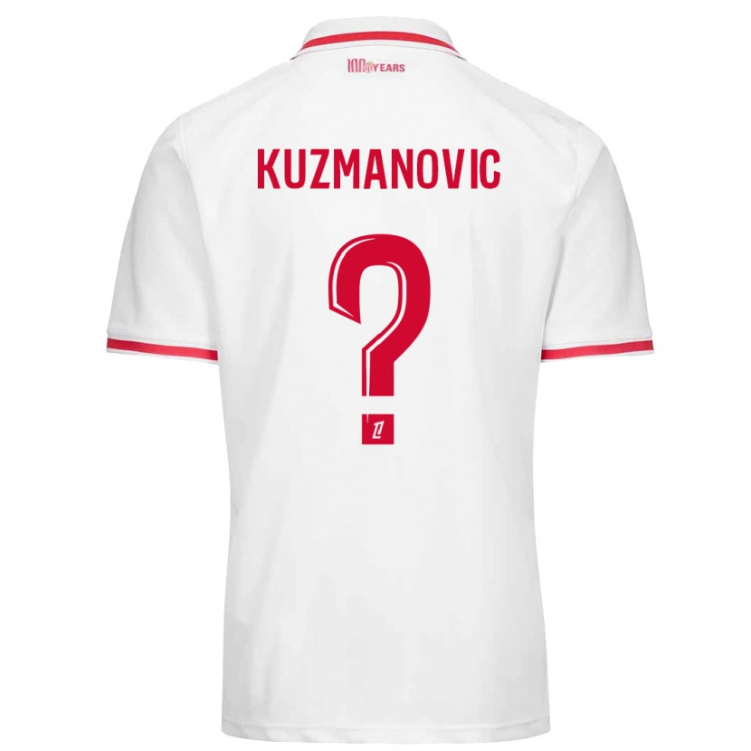 Danxen Damen Dejan Kuzmanovic #0 Weiß Rot Heimtrikot Trikot 2024/25 T-Shirt