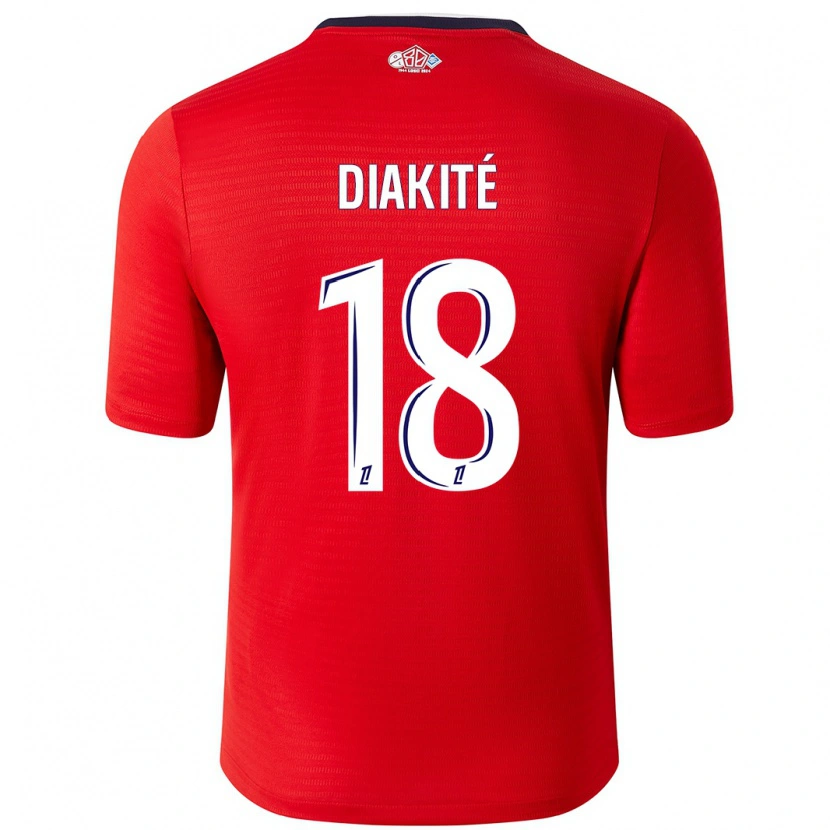 Danxen Damen Bafodé Diakité #18 Rot Weiß Heimtrikot Trikot 2024/25 T-Shirt