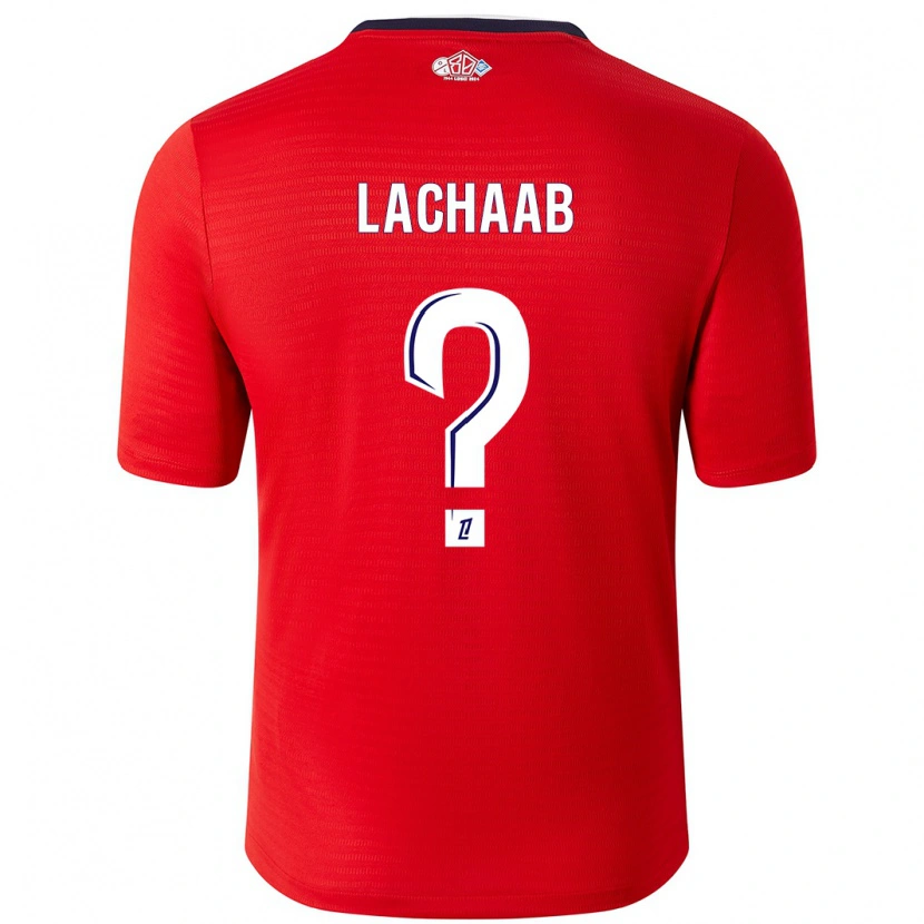 Danxen Damen Younes Lachaab #0 Rot Weiß Heimtrikot Trikot 2024/25 T-Shirt