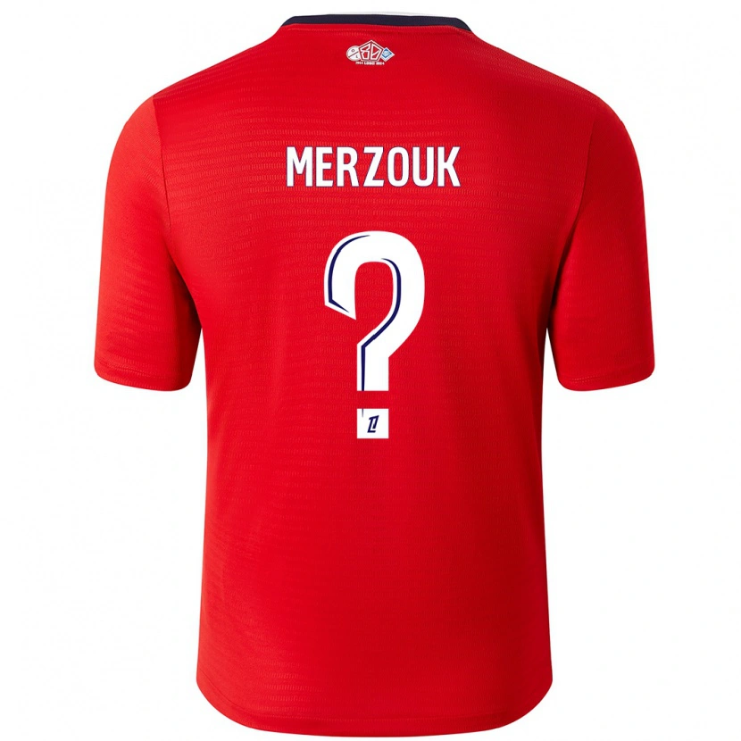 Danxen Damen Samy Merzouk #0 Rot Weiß Heimtrikot Trikot 2024/25 T-Shirt
