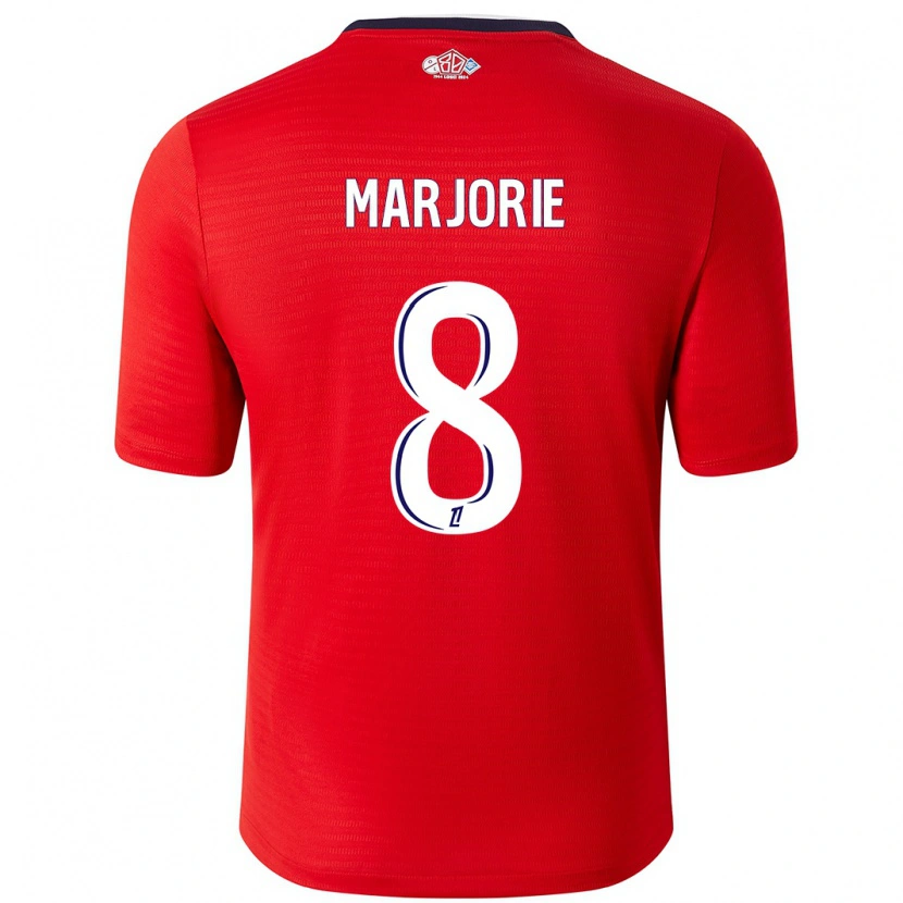 Danxen Damen Marjorie #8 Rot Weiß Heimtrikot Trikot 2024/25 T-Shirt