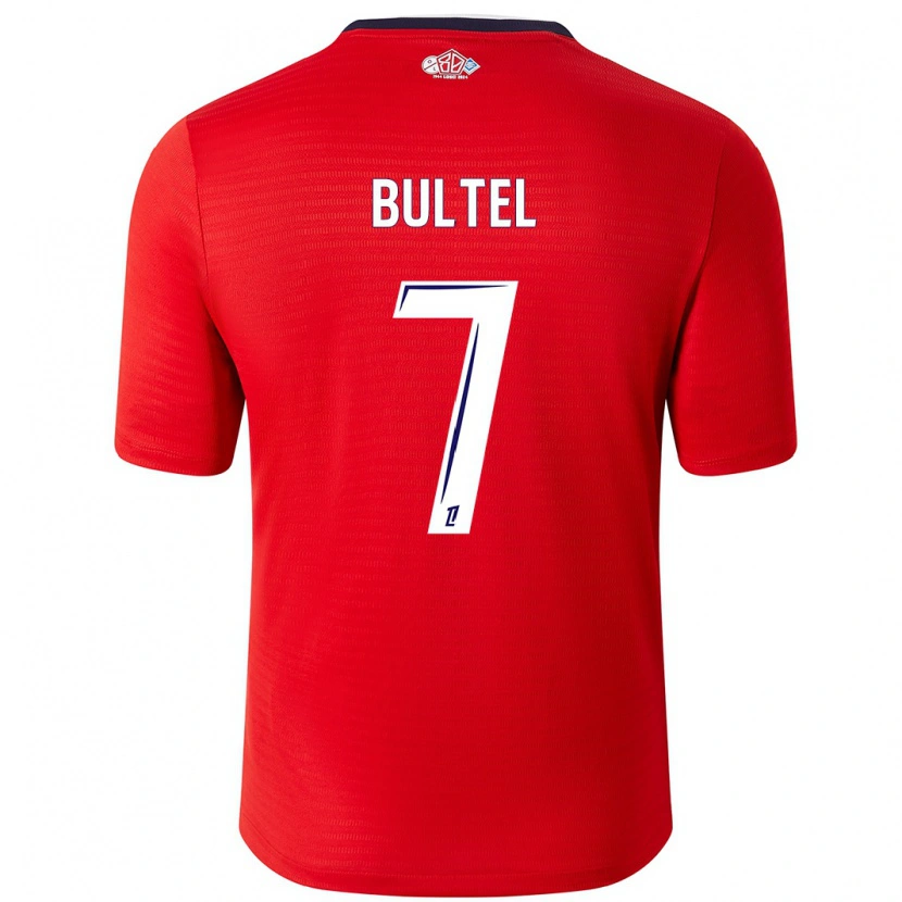 Danxen Damen Ludivine Bultel #7 Rot Weiß Heimtrikot Trikot 2024/25 T-Shirt