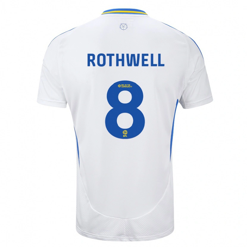 Danxen Damen Joe Rothwell #8 Weiß Blau Heimtrikot Trikot 2024/25 T-Shirt