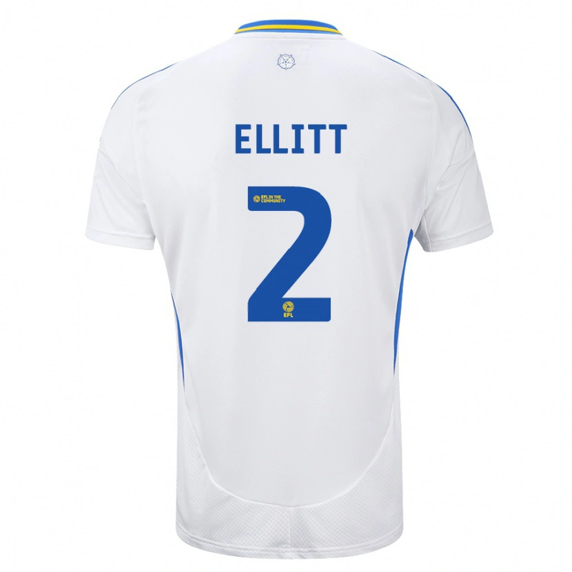 Danxen Damen Izzy Ellitt #2 Weiß Blau Heimtrikot Trikot 2024/25 T-Shirt