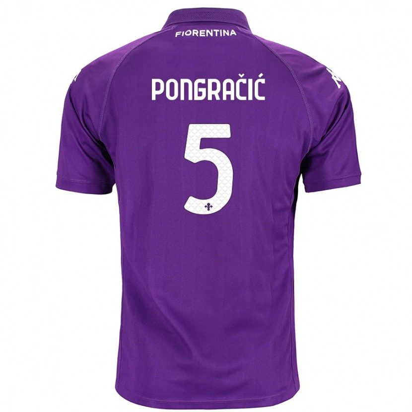 Danxen Damen Marin Pongračić #5 Violett Heimtrikot Trikot 2024/25 T-Shirt